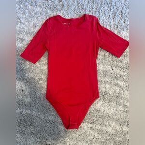 Everlane Red short sleeved bodysuit